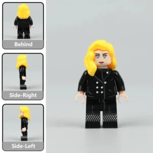 Eva Braun Grey Black Winter Coat Edition Custom Printed Brick Block Figure