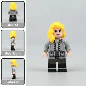 Eva Braun Grey Winter Coat Edition Custom Printed Brick Block Figure