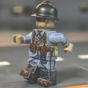 French Army Grenadier (battle Of Verdun, Wwi) Custom Printed Brick Block Figure