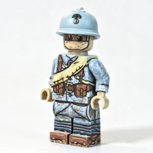 French Army Trench Hunter (grenade Sack Variant) Wwi Custom Printed Brick Block Figure 2