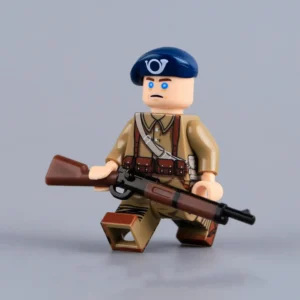 French Mountain Infantry Alpine Troop (khaki Uniform Variant) Ww2 Custom Printed Brick Block Figure
