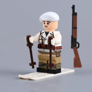 French Mountain Ski Scout Ww2 Custom Printed Brick Block Figure