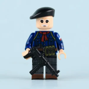 French Resistance (forces Of The Interior) Assault Smg Gunner Ww2 Custom Printed Brick Block Figure