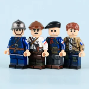 French Resistance (forces Of The Interior) Ww2 Custom Printed Brick Block Figure