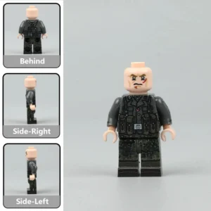 French Volunteer Waffen Ss Soldier (battle Scarred Version) Custom Printed Brick Block Figure