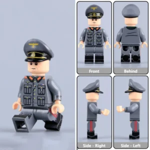 German Colonel General Alfred Jodl (okw) Ww2 Custom Printed Brick Block Figure