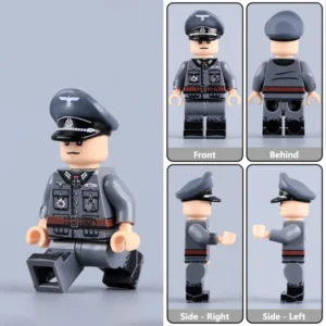 German Major Otto Ernst Remer Ww2 Custom Printed Brick Block Figure