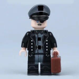 German Officer (eyepatch & Briefcase Variant) (wwii) Custom Printed Brick Block Figure 2