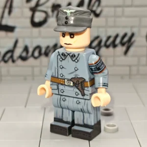 German Volkssturm Militia (greatcoat) Custom Printed Brick Block Figure