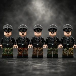 German Waffen Ss Panzer Officer Series (wwii) Custom Printed Brick Block Figure In A Better Backgournd