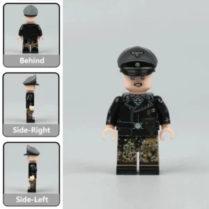 German Waffen Ss Panzer Officer (shouting) (wwii) Custom Printed Brick Block Figure