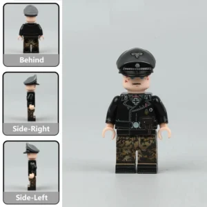 German Waffen Ss Panzer Officer (wwii) Custom Printed Brick Block Figure