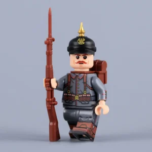 Imperial German Prussian Soldier (rifleman) Wwi Custom Printed Brick Block Figure