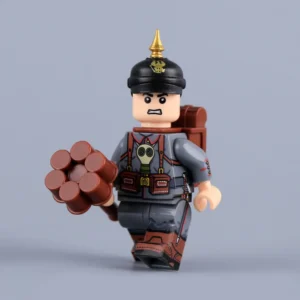 Imperial German Prussian Soldier (grenadier Trench Fighter) Wwi Custom Printed Brick Block Figure 2