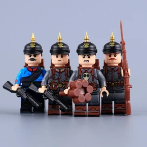 Imperial German Prussian Squad Wwi Custom Printed Brick Block Figure