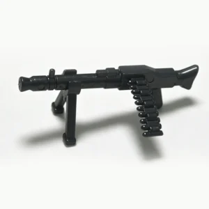 Mg34 Machine Gun With Bipod And Ammo Belt (black) Custom 3d Printed Miniature Accessory Parts Pieces For Brick Block Figure