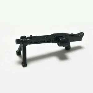 Mg42 Machine Gun With Bipod And Drum Magazine (black) Custom 3d Printed Miniature Accessory Parts Pieces For Brick Block Figure