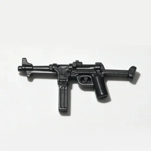 Mp40 Submachine Gun (black) Custom 3d Printed Miniature Accessory Parts Pieces For Brick Block Figure