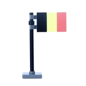National Flag Of Belgium Assembly Custom 3d Printed Miniature Accessory Parts Pieces For Brick Block Figures