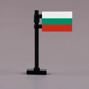National Flag Of Bulgaria Assembly Custom 3d Printed Miniature Accessory Parts Pieces For Brick Block Figures