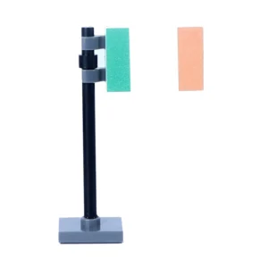 National Flag Of Ireland (irish Tricolour) Assembly Custom 3d Printed Miniature Accessory Parts Pieces For Brick Block Figures