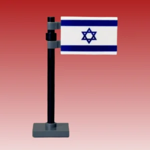 National Flag Of Israel Assembly Custom 3d Printed Miniature Accessory Parts Pieces For Brick Block Figures