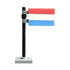 National Flag Of Luxembourg Assembly Custom 3d Printed Miniature Accessory Parts Pieces For Brick Block Figures