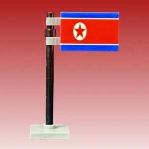 National Flag Of North Korea (dprk) Assembly Custom 3d Printed Miniature Accessory Parts Pieces For Brick Block Figures