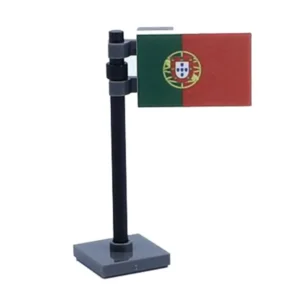 National Flag Of Portugal Assembly Custom 3d Printed Miniature Accessory Parts Pieces For Brick Block Figures