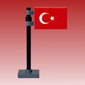 National Flag Of Turkey (türkiye) Assembly Custom 3d Printed Miniature Accessory Parts Pieces For Brick Block Figures