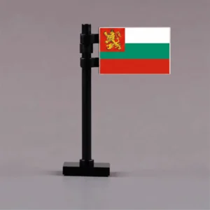 Naval Ensign Of The Kingdom Of Bulgaria Assembly Custom 3d Printed Miniature Accessory Parts Pieces For Brick Block Figures