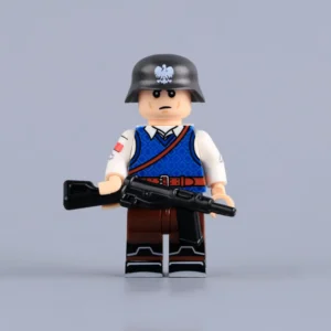 Polish Home Army Courier (warsaw Uprising) Wwii Custom Printed Brick Block Figure
