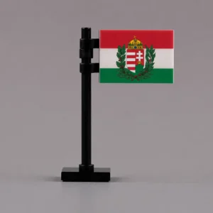 State Flag Of Hungary (kingdom Of Hungary Variant) Assembly Custom 3d Printed Miniature Accessory Parts Pieces For Brick Block Figures
