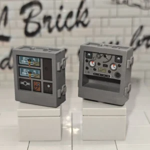 Two Part Portable Field Radio Set (transceiver And Power Supply) Wwii Custom 3d Printed Miniature Accessory Parts Pieces For Brick Block Figures