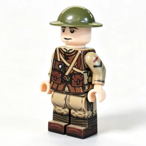 Wwi British Army Infantryman (late 1917 Pattern) Wwi Custom Printed Brick Block Figure