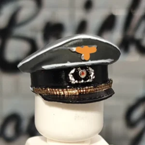 Wwii German General Officer's Visor Cap (schirmmütze) With Gold Cordsitem Wwii Custom 3d Printed Miniature Accessory Parts Pieces For Brick Block Figures