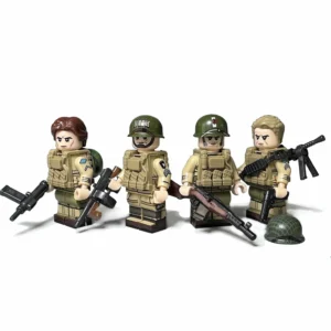 Wwii Paratroopers (shames, Muck, Nixon) Easy Company Custom Printed Brick Block Figure