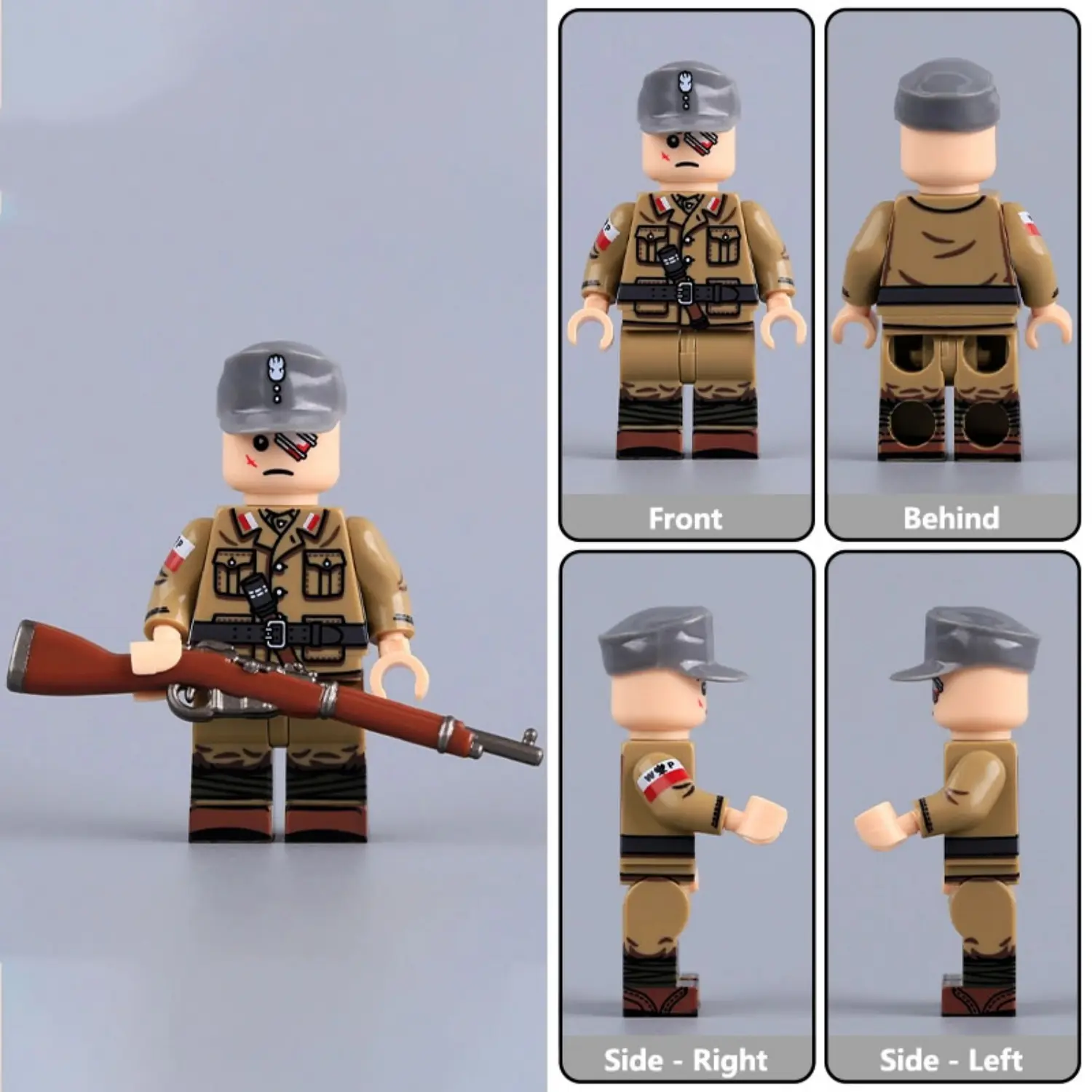 All Sides Of Battle Wounded Polish Infantry (warsaw Uprising) Wwii Custom Printed Brick Block Figure