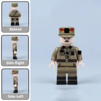 All Sides Of German Sa Leader Ernst Röhm (service Uniform) (wwii) Custom Printed Brick Block Figure