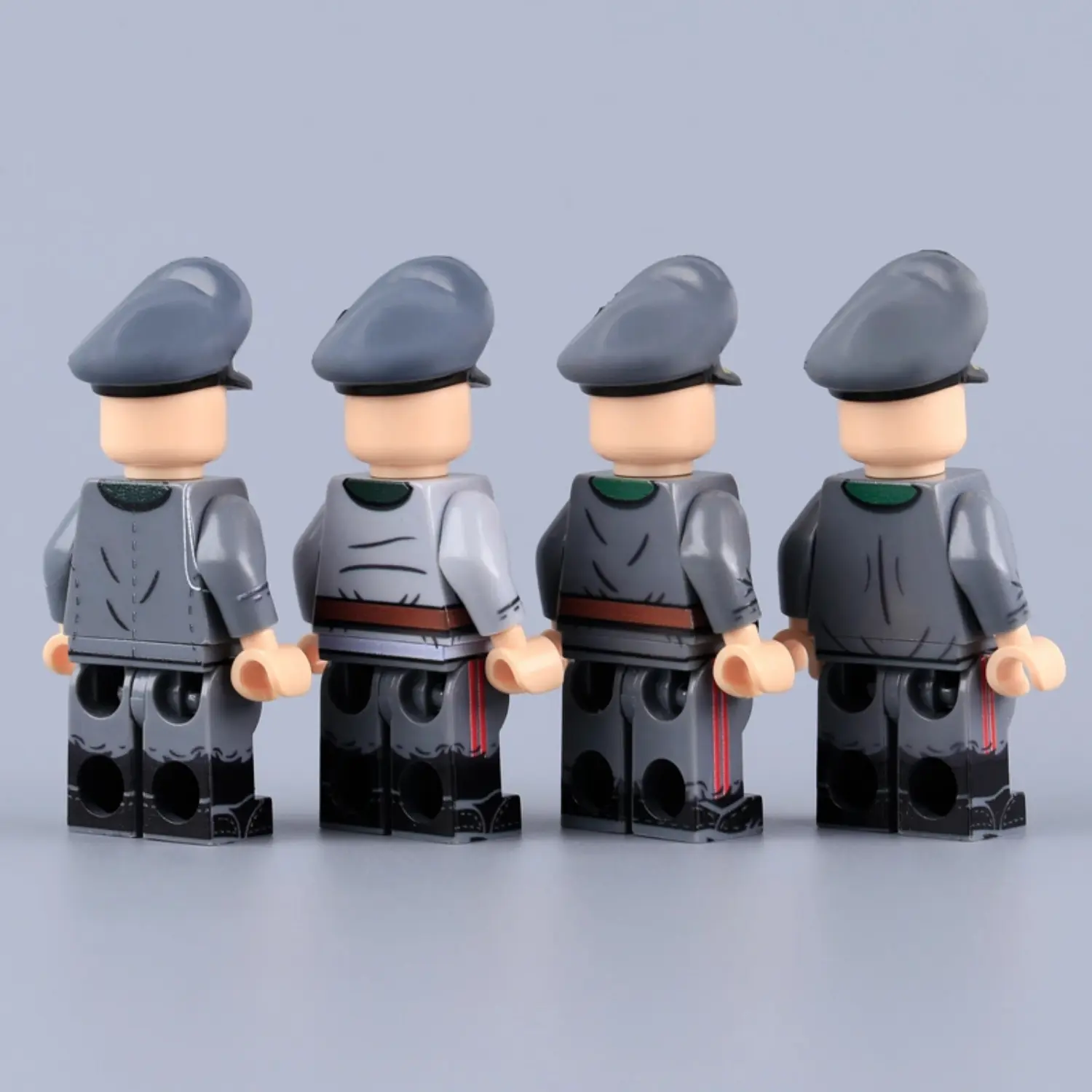 The Back Of German Operation Valkyrie Leaders Collection Ww2 Custom Printed Brick Block Figure