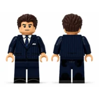 35th U.s. President John F. Kennedy (classic Navy Pinstripe Suit Edition) Custom Printed Brick Block Figure