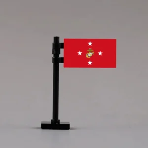 Commandant Of The United States Marine Corps Flag Assembly Custom 3d Printed Miniature Accessory Parts Pieces For Brick Block Figures