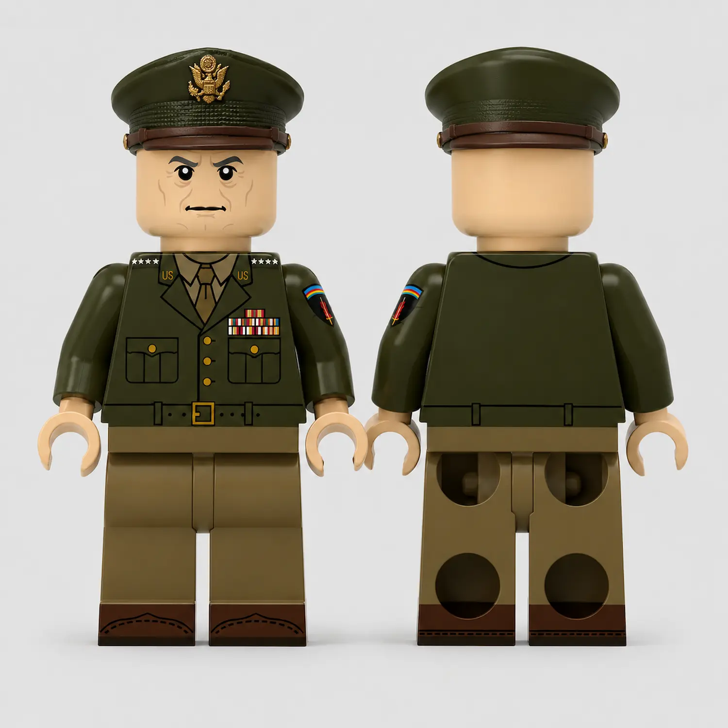 General Dwight D. Eisenhower Supreme Allied Commander Wwii Custom Printed Brick Block Figure