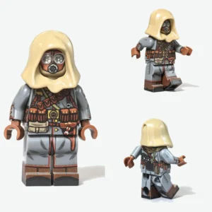 German Anti Tank Soldier With Gas Mask & Gear Wwi Custom Printed Brick Block Figure