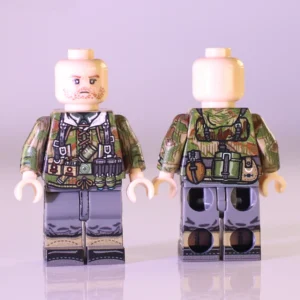 German Army (heer) Designated Marksman Rifleman Wwii Custom Printed Brick Block Figure