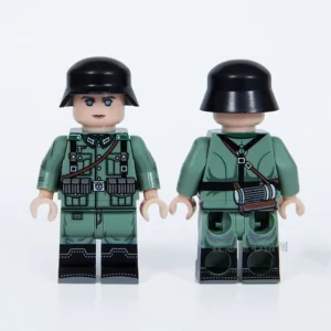 German Army (heer) Infantry Rifleman Wwii Custom Printed Brick Block Figure