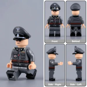 Hermann Fegelein Ss Brigadeführer (later Promoted To Ss Gruppenführer) Wwii Custom Printed Brick Block Figure