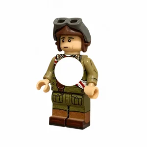 Imperial Japanese Army (ija) Tank Commander Armored Crewman (flag Sash) Wwii Custom Printed Brick Block Figure