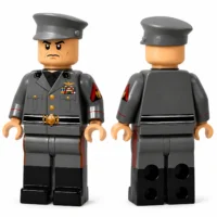 Italian Leader Benito Mussolini (military Uniform) Wwii Custom Printed Brick Block Figure