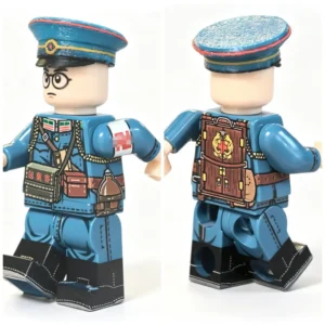 Late Qing Dynasty New Army Field Medic (beiyang Army Medical Corps) Custom Printed Brick Block Figure